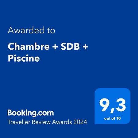 Privatunterkunft Chambre + Sdb + Piscine